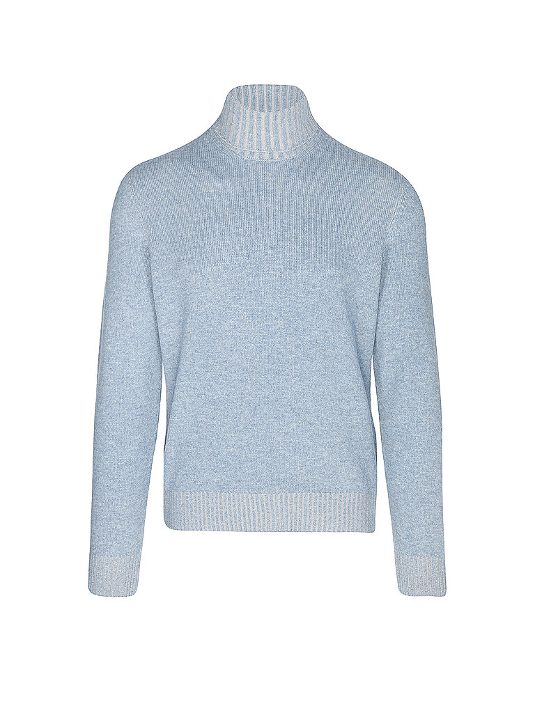 Pull à col roulé bleu clair 46