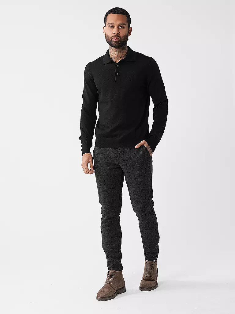 GRAN SASSO | Polo | schwarz