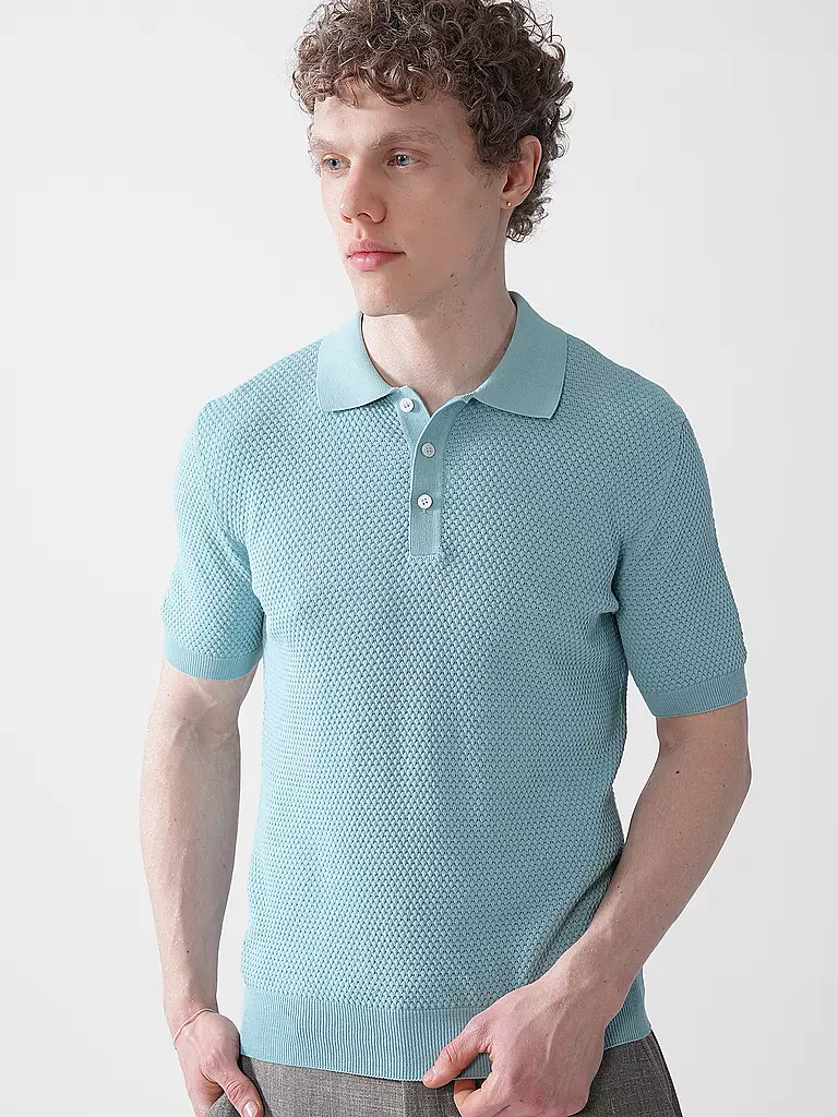 GRAN SASSO | Poloshirt | hellblau