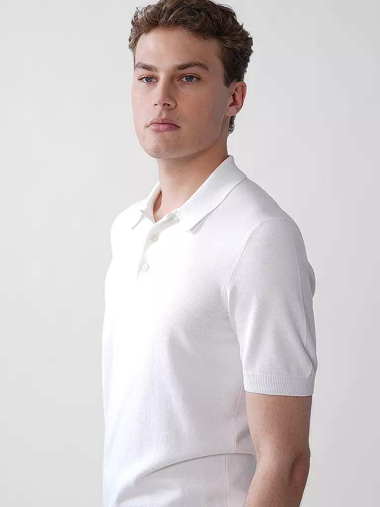 GRAN SASSO | Poloshirt | weiss