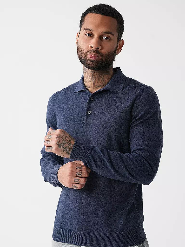 GRAN SASSO | Poloshirt | blau