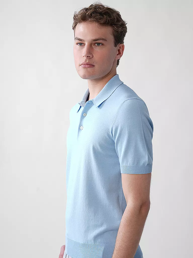 GRAN SASSO | Poloshirt | hellblau