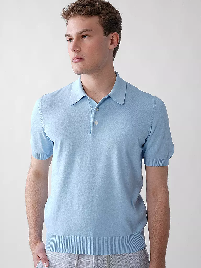 GRAN SASSO | Poloshirt | hellblau