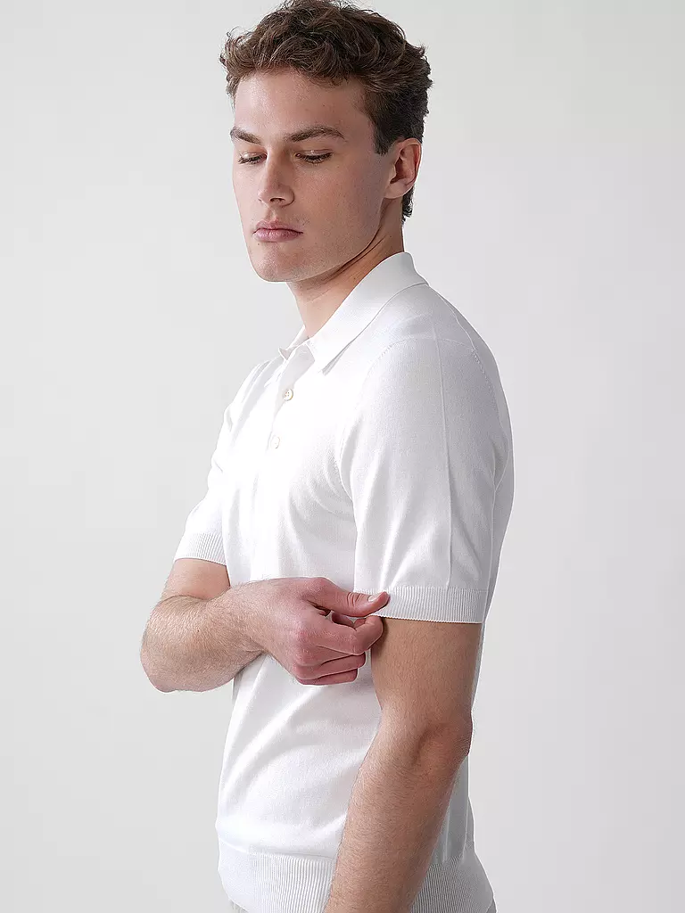 GRAN SASSO | Poloshirt | weiss