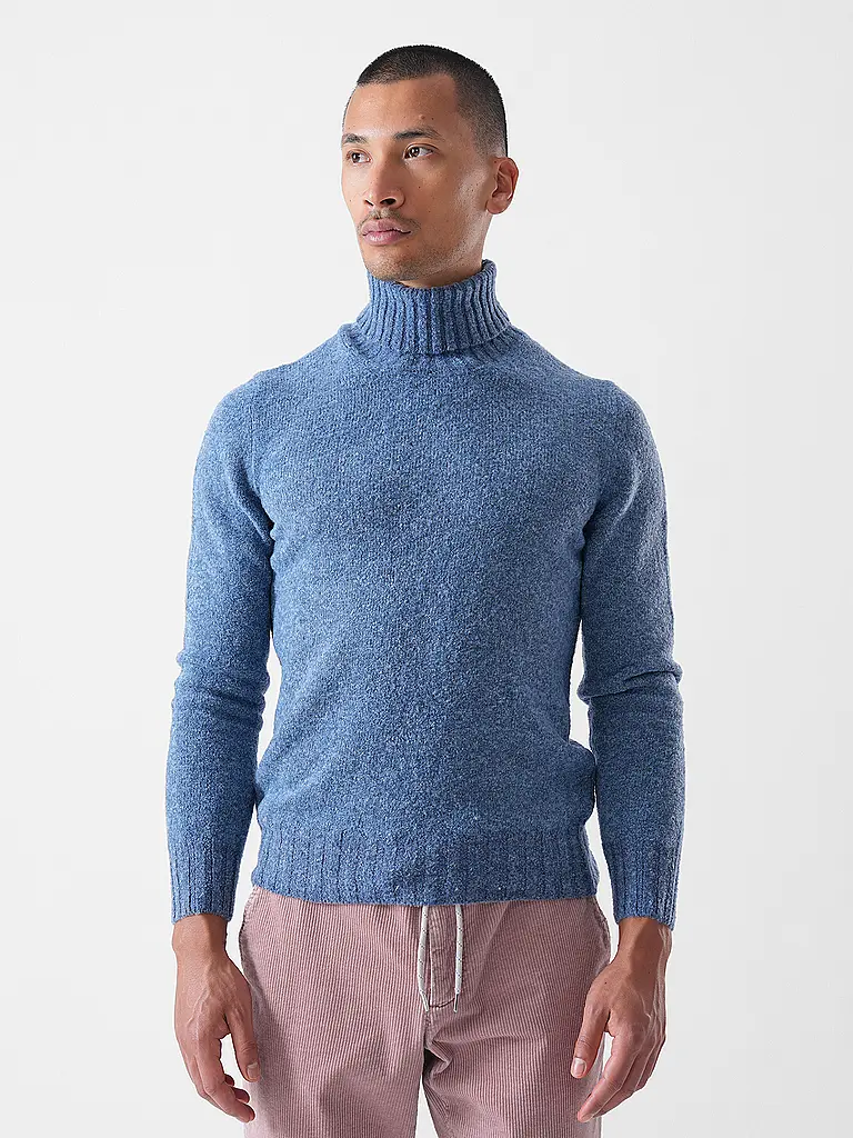 GRAN SASSO | Pull à col roulé | Bleu clair