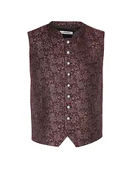 GRASEGGER | Gilet traditionnel AURACH | Rouge foncé