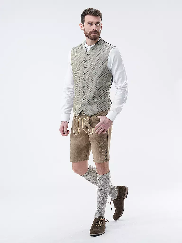 GRASEGGER | Gilet traditionnel FLORI | Vert foncé