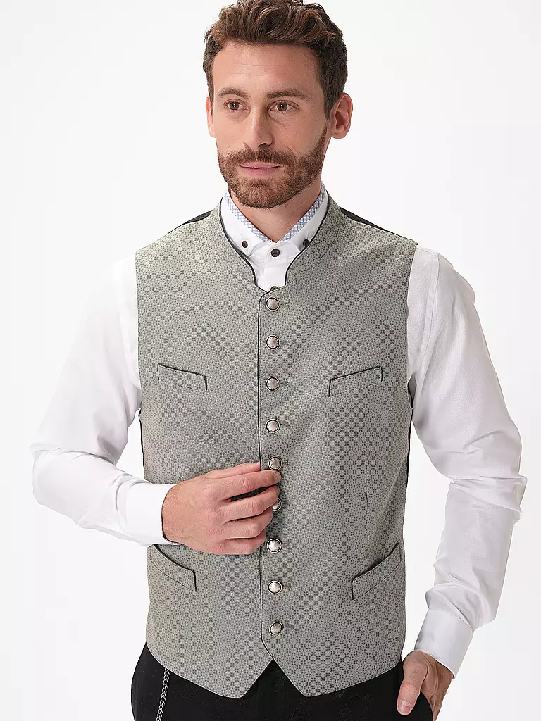 GRASEGGER | Gilet traditionnel XENO 2 | Vert foncé