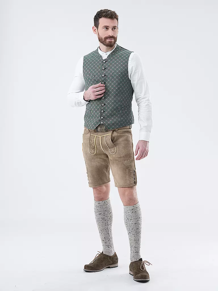 GRASEGGER | Gilet traditionnel XENO 5 | Vert foncé