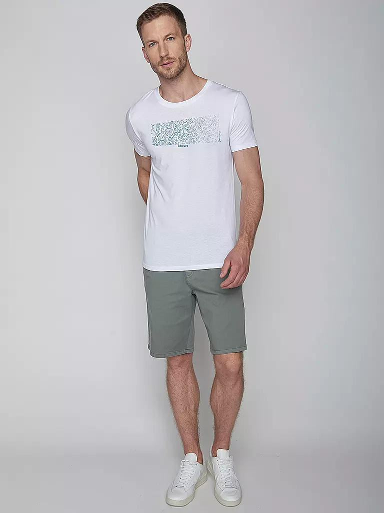 GREENBOMB | T-Shirt BIKE SLOW GUIDE | Blanc