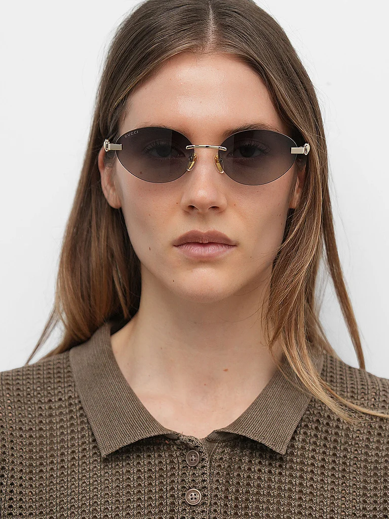 Lunettes de soleil Gucci GG2051S Lunettes de soleil Or 58 mm Unique - vue 3