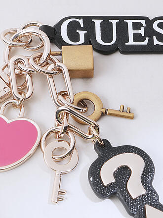 GUESS | Nom du produit : Porte-clés
Marque : GUESS
Couleur : noir
Catégories : Mode,Femme

Matériau : Métal
Style : Young Fashion,Glamour