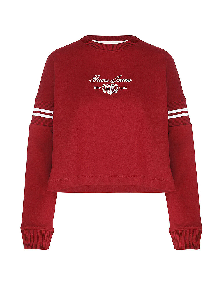 Guess Sweat-shirt rouge foncé M