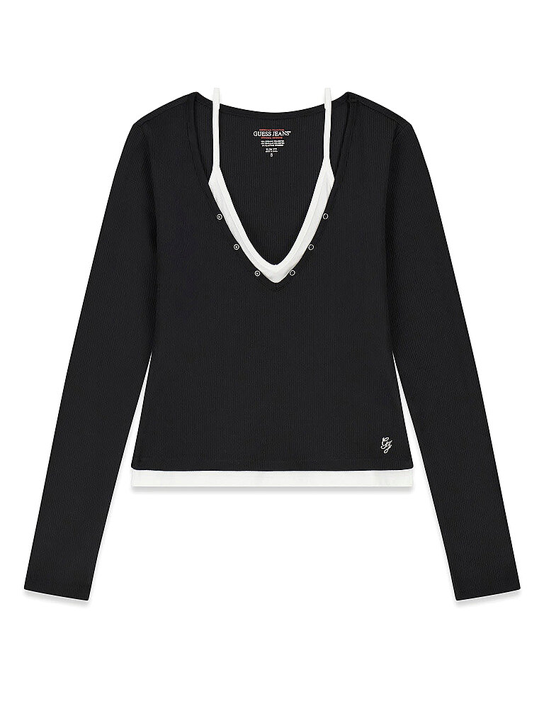 Guess Langarmshirt noir L
