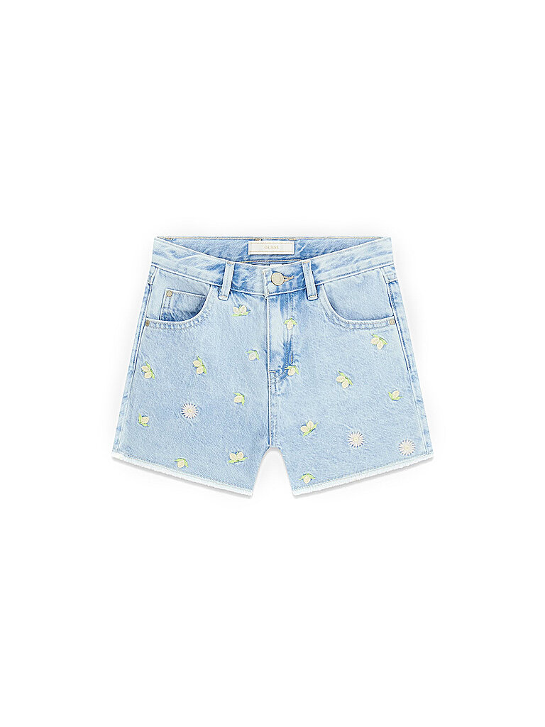 GUESS Jeans shorts fille bleu clair | 140