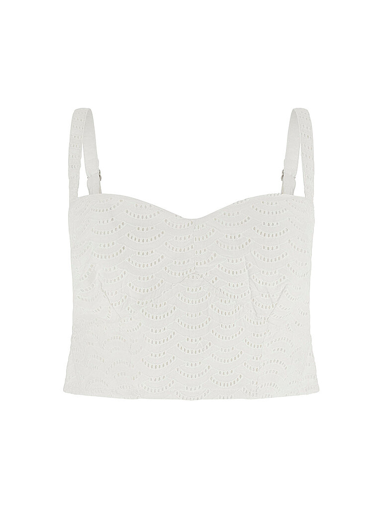 Guess Top SHARON EYELETS blanc S