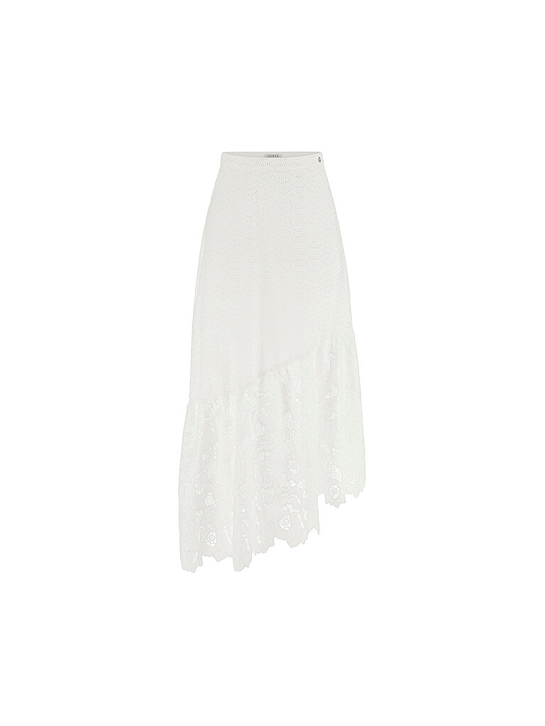 Guess Jupe midi SHARON blanc S