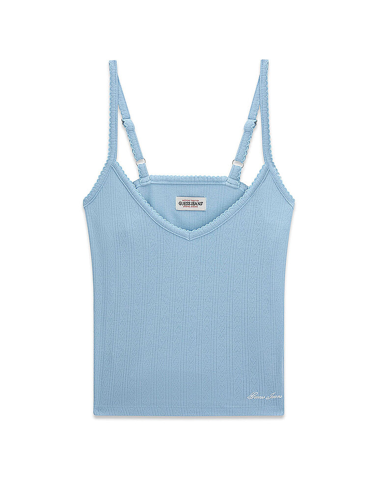 Guess Top bleu clair S