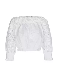 GUESS | Bluse Cropped Fit | Blanc