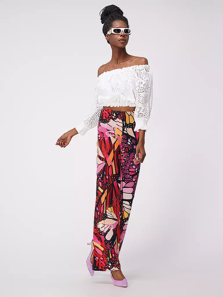 GUESS | Bluse Cropped Fit | Blanc