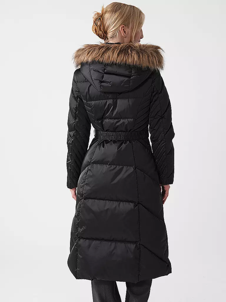 GUESS | Daunensteppmantel  | Noir