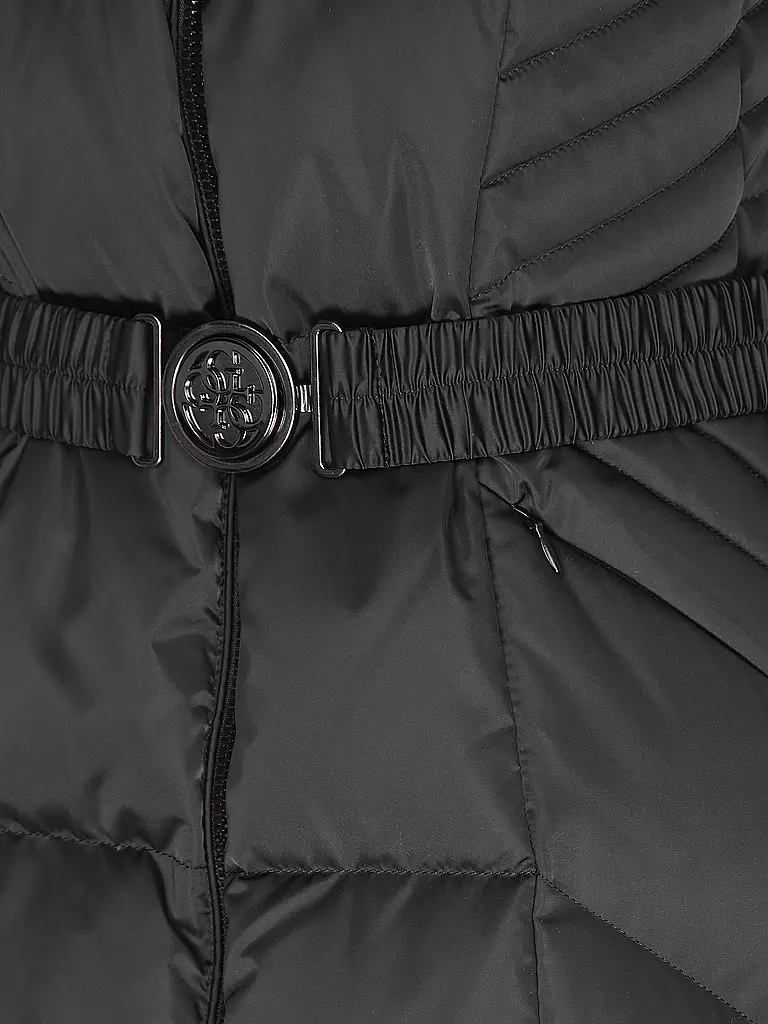 GUESS | Daunensteppmantel  | Noir