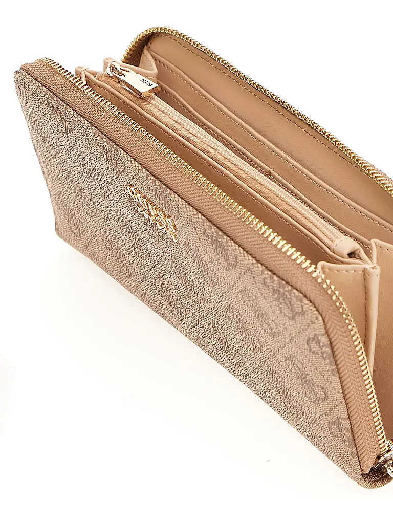 GUESS | Geldbörse BRENTON Large | beige