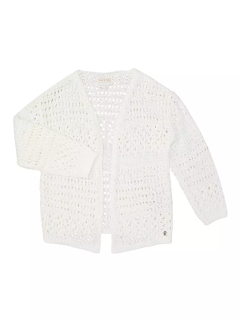 GUESS | Gilet en tricot pour fille | weiss