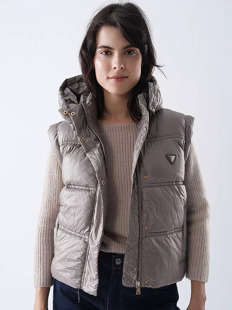 GUESS | Gilet matelassé | hellbraun