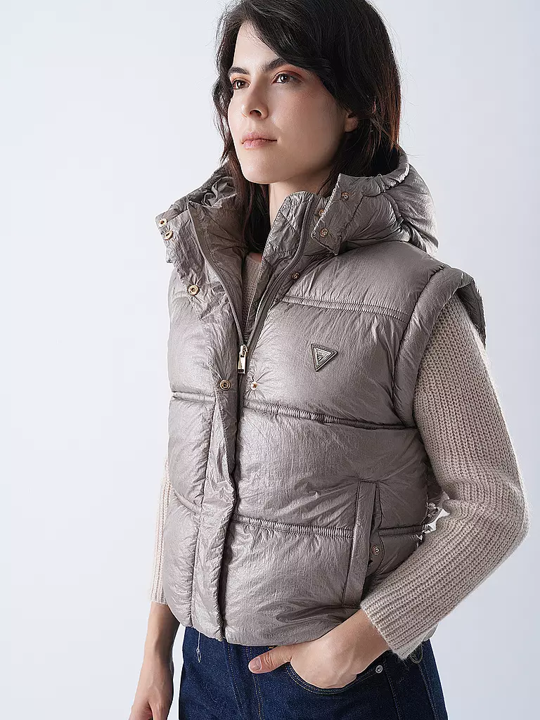 GUESS | Gilet matelassé | hellbraun