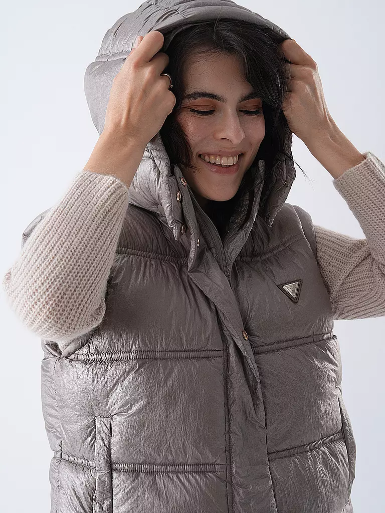 GUESS | Gilet matelassé | hellbraun