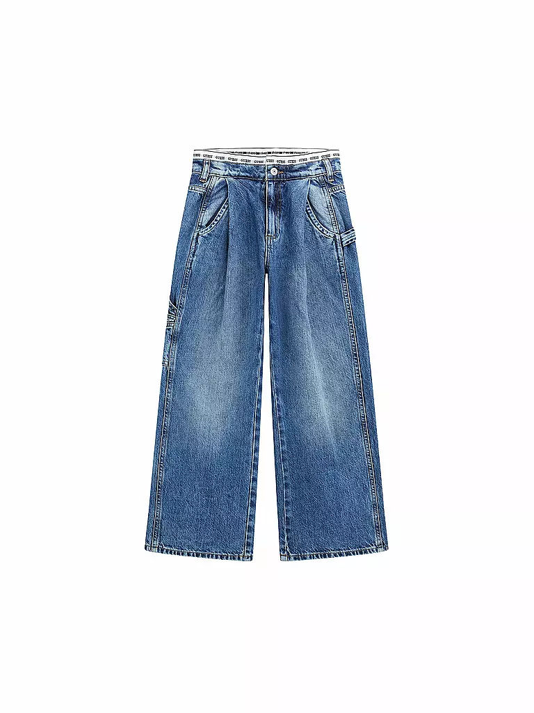 GUESS | Jeans Wide Leg Fille | Bleu