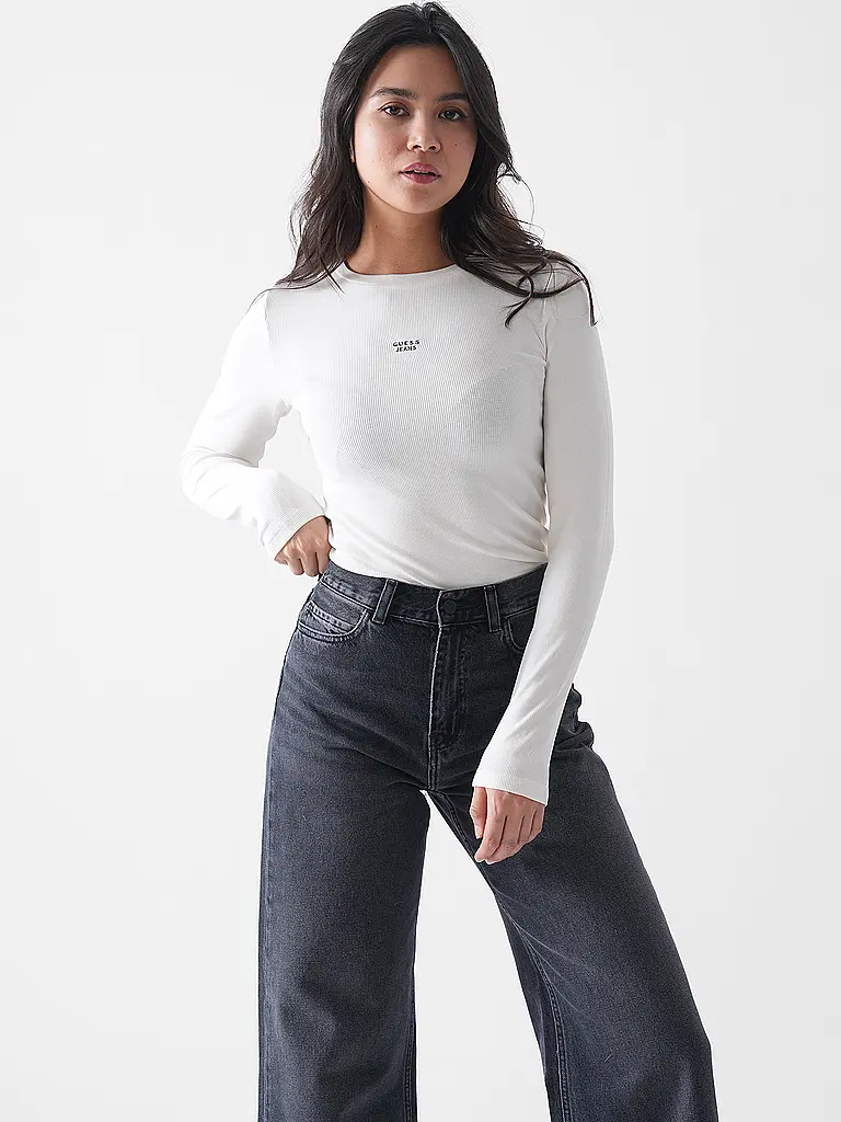 GUESS | Langarmshirt | creme