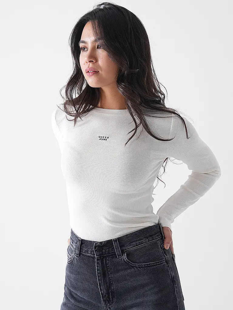GUESS | Langarmshirt | creme