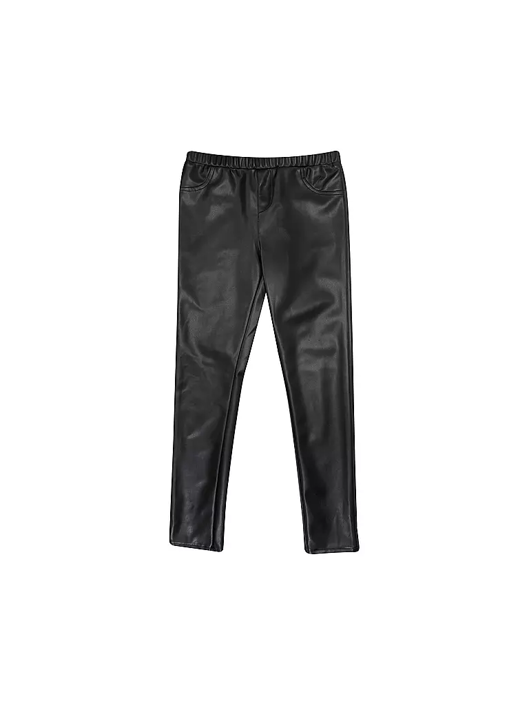 GUESS | Leggings fille aspect cuir | schwarz