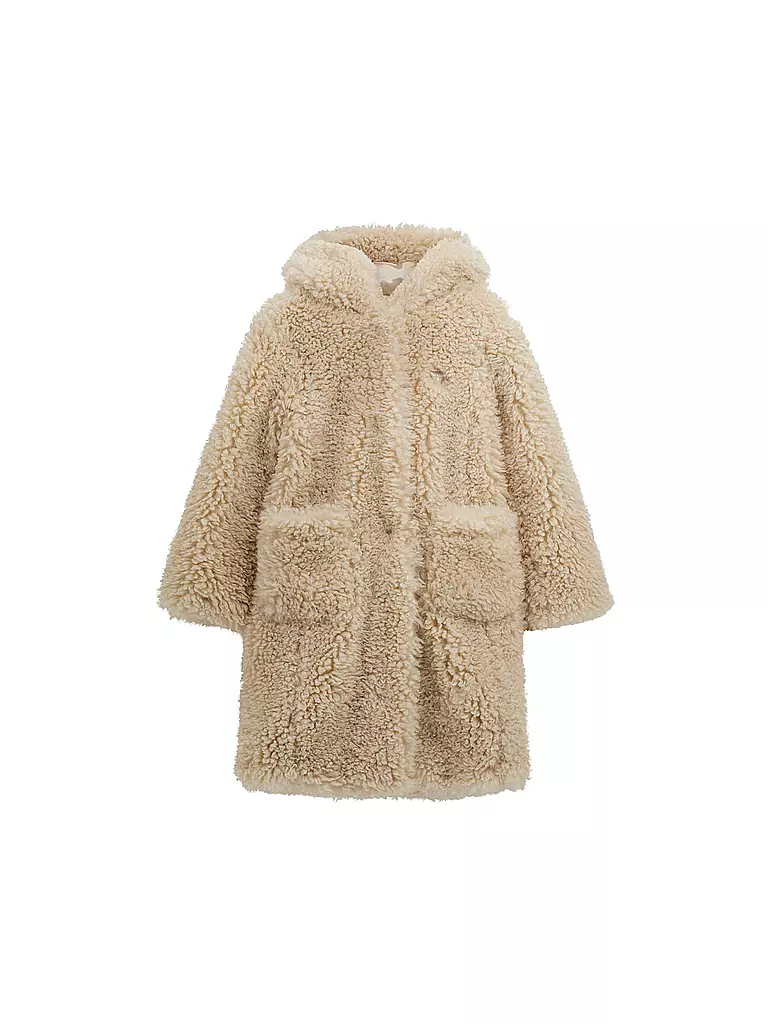 GUESS | Manteau pour fille aspect fourrure | creme