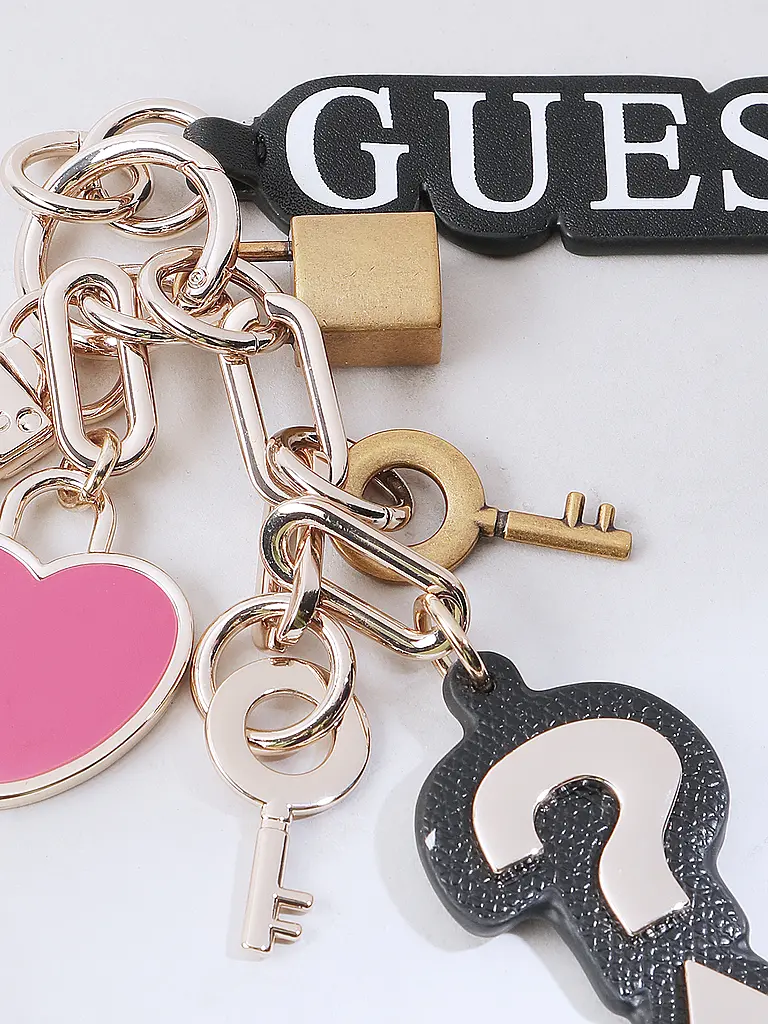 GUESS | Nom du produit : Porte-clés
Marque : GUESS
Couleur : noir
Catégories : Mode,Femme

Matériau : Métal
Style : Young Fashion,Glamour | Noir