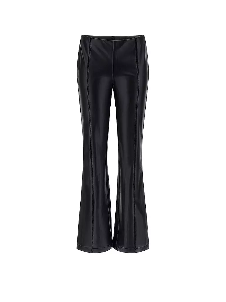 GUESS | Pantalon aspect cuir | schwarz