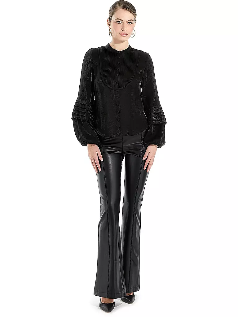 GUESS | Pantalon aspect cuir | schwarz