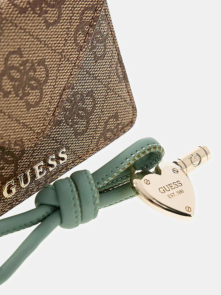 GUESS | Porte-clés - Porte-cartes
Marque: GUESS
Couleur: menthe
Catégories: Mode,Femme

Matériel: Fibre synthétique,Métal
Motif: All Over
Style: Young Fashion,Glamour
Détails: Logo | Menthe