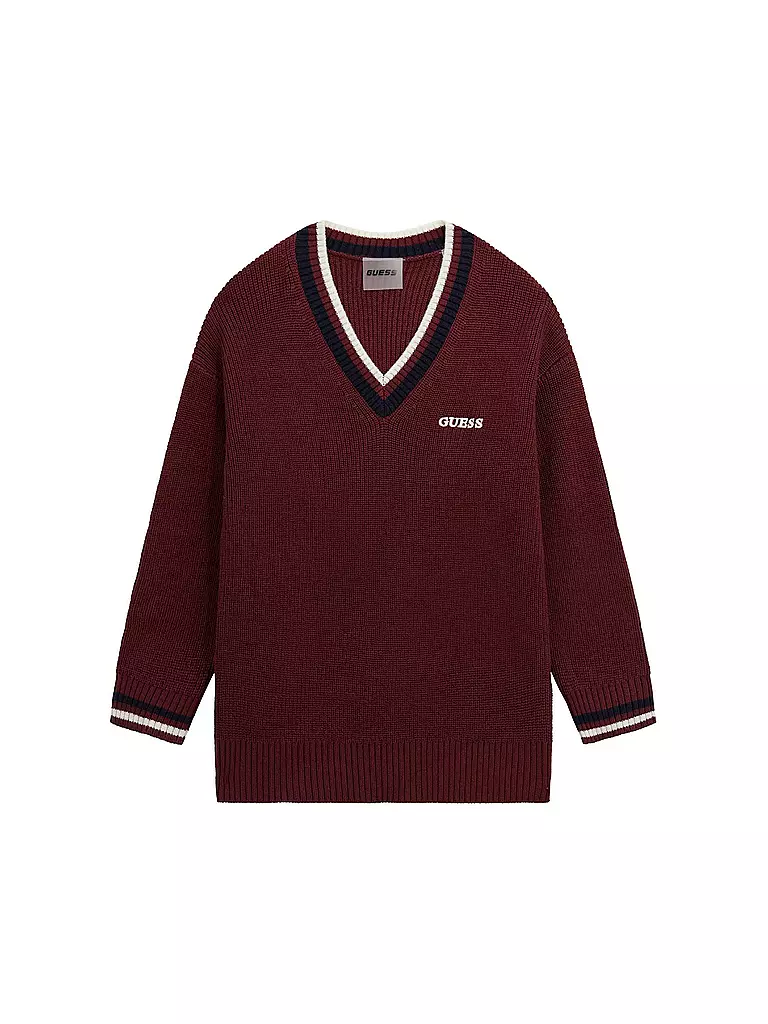 GUESS | Pull pour fille | Rouge foncé