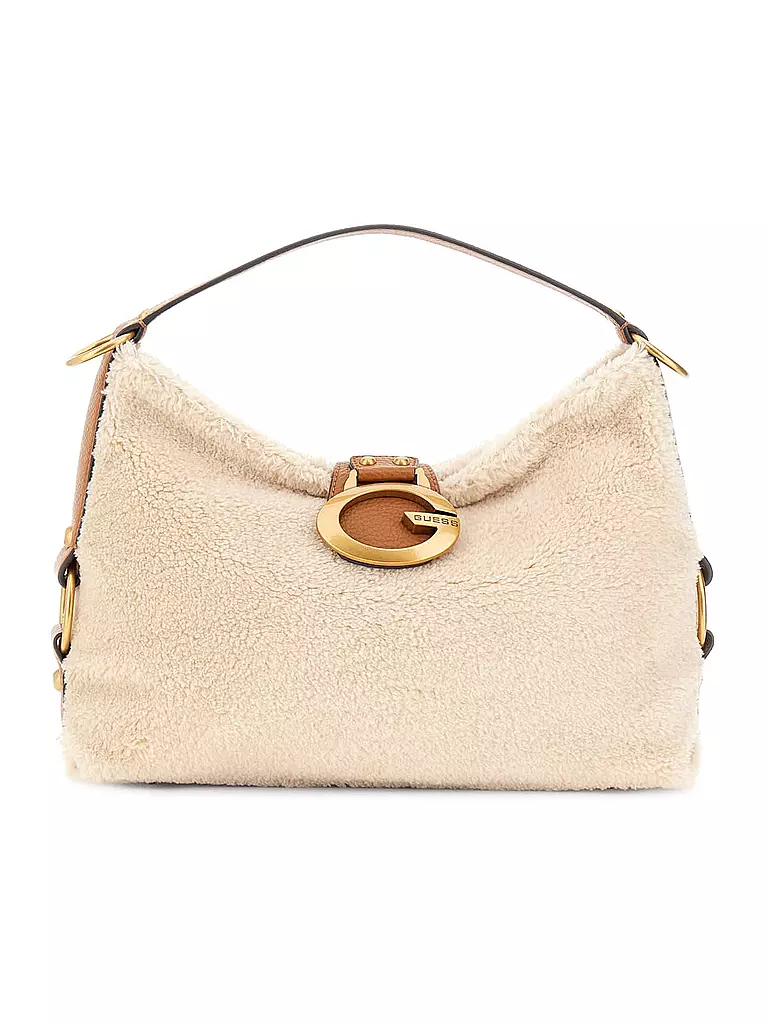 GUESS | Sac - Sac bandoulière CAMDEN
Marque: GUESS
Couleur: crème
Catégories: Mode,Femme

Matériel: Fourrure synthétique,Polyester / Polyamide
Motif: Uni
Style: Young Fashion,Glamour
Détails: Logo | Crème