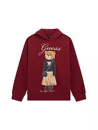 GUESS | Sweat à capuche pour fille - Hoodie | Rouge foncé