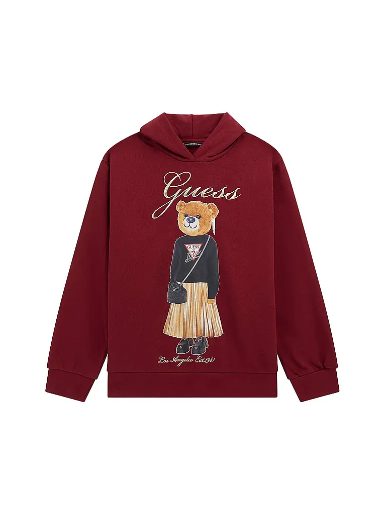 GUESS | Sweat à capuche pour fille - Hoodie | dunkelrot