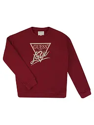GUESS | Sweat pour fille | Rouge foncé