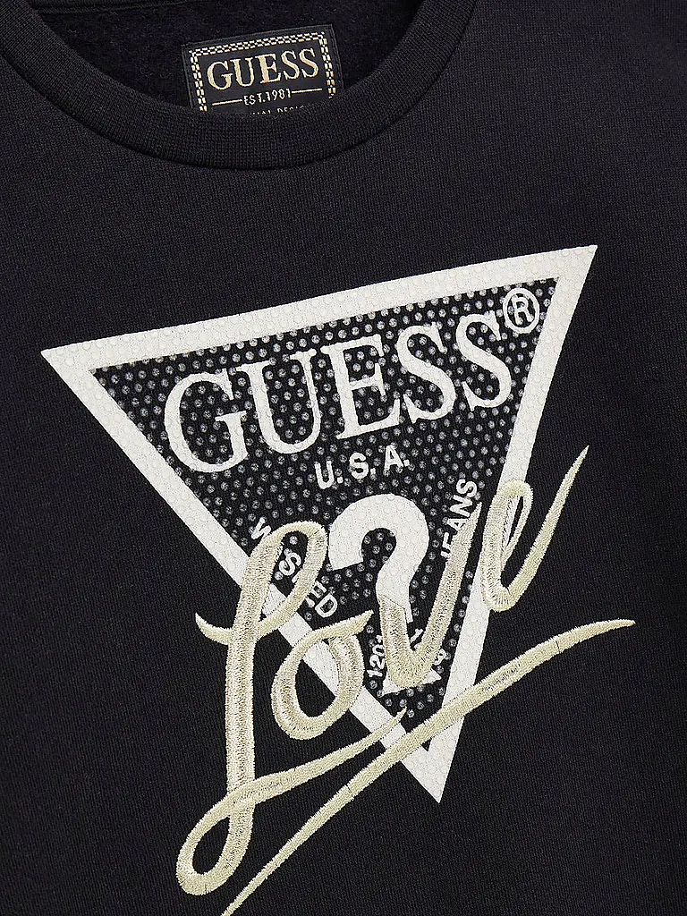 GUESS | Sweat pour fille | schwarz