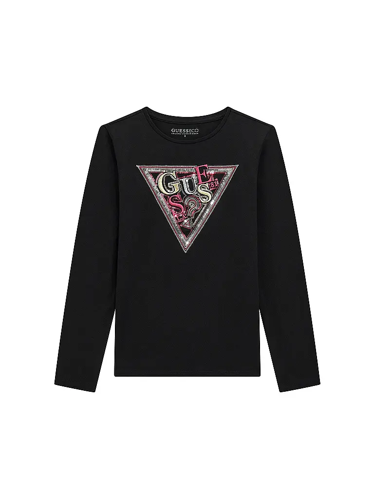 GUESS | T-shirt à manches longues pour fille | schwarz
