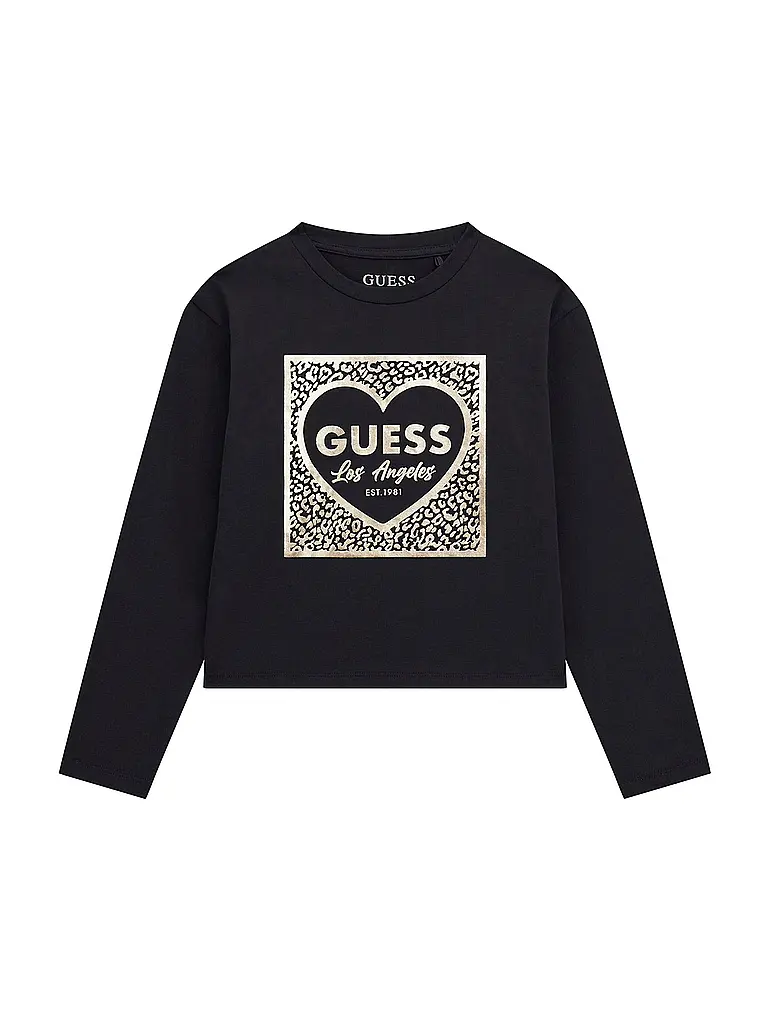 GUESS | T-shirt à manches longues pour fille | schwarz