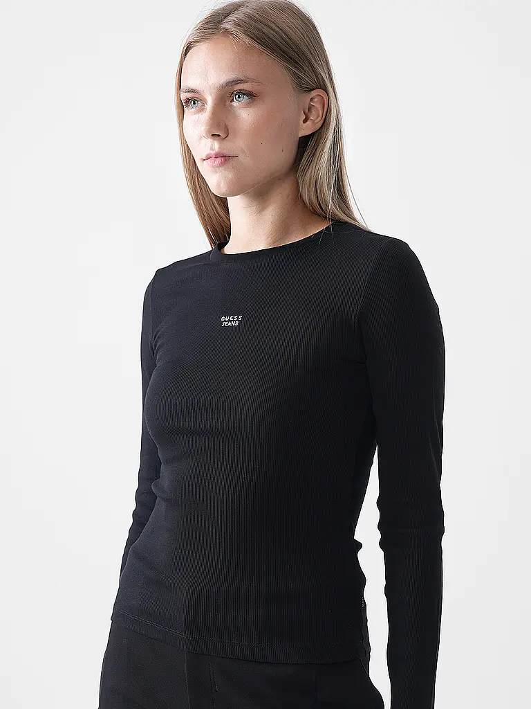 GUESS | T-shirt à manches longues | schwarz