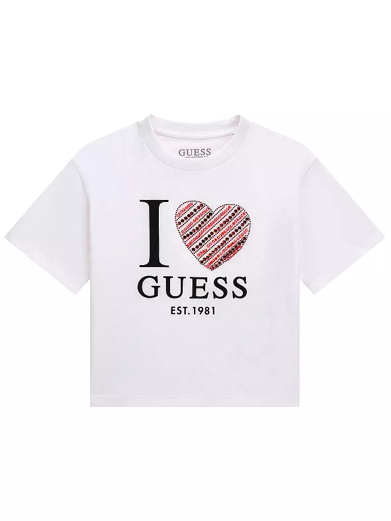GUESS | T-shirt pour fille | weiss